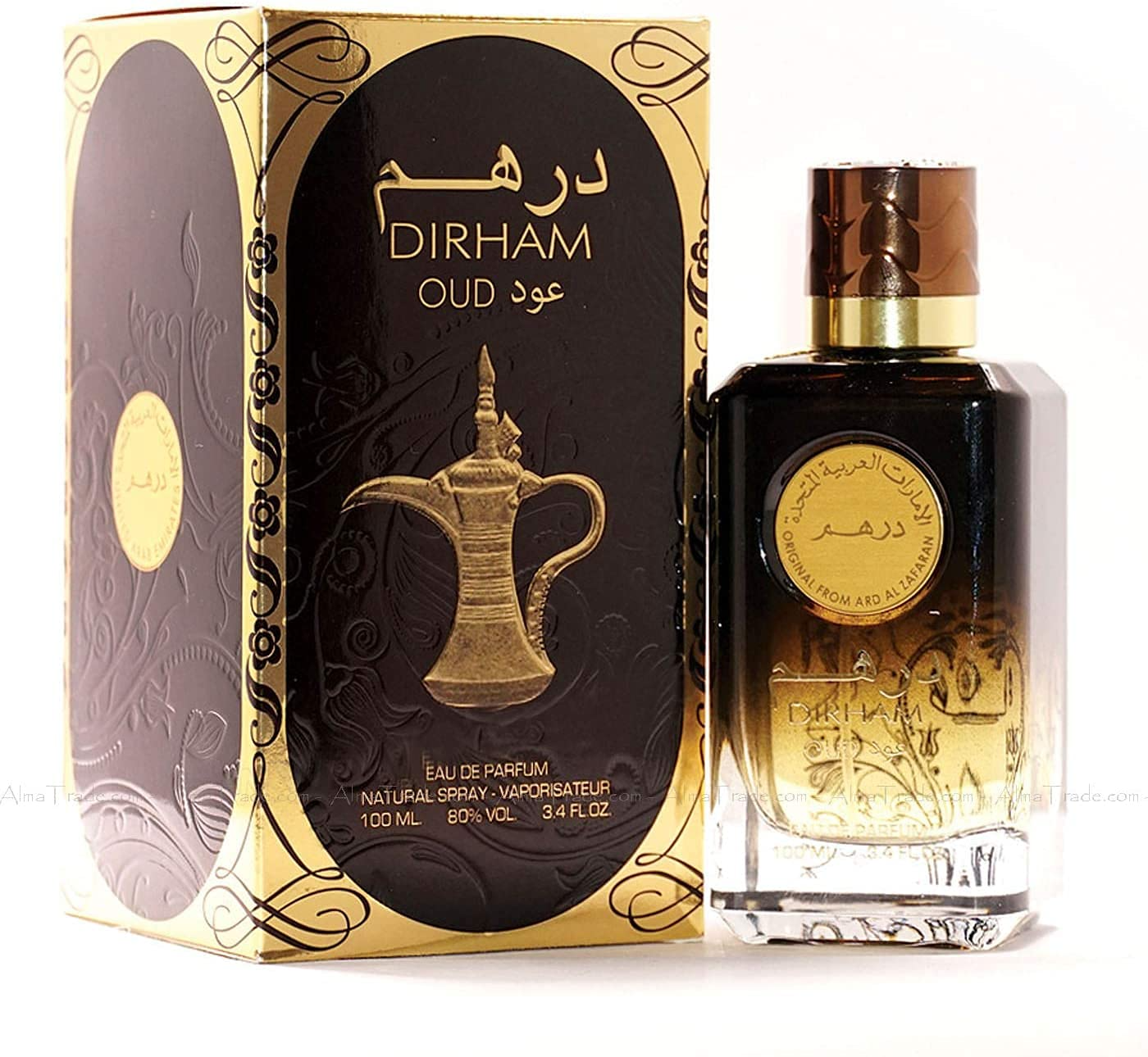 Ard Al Zaafaran Dirham Oud Eau De Parfum 100ml for Men & Women