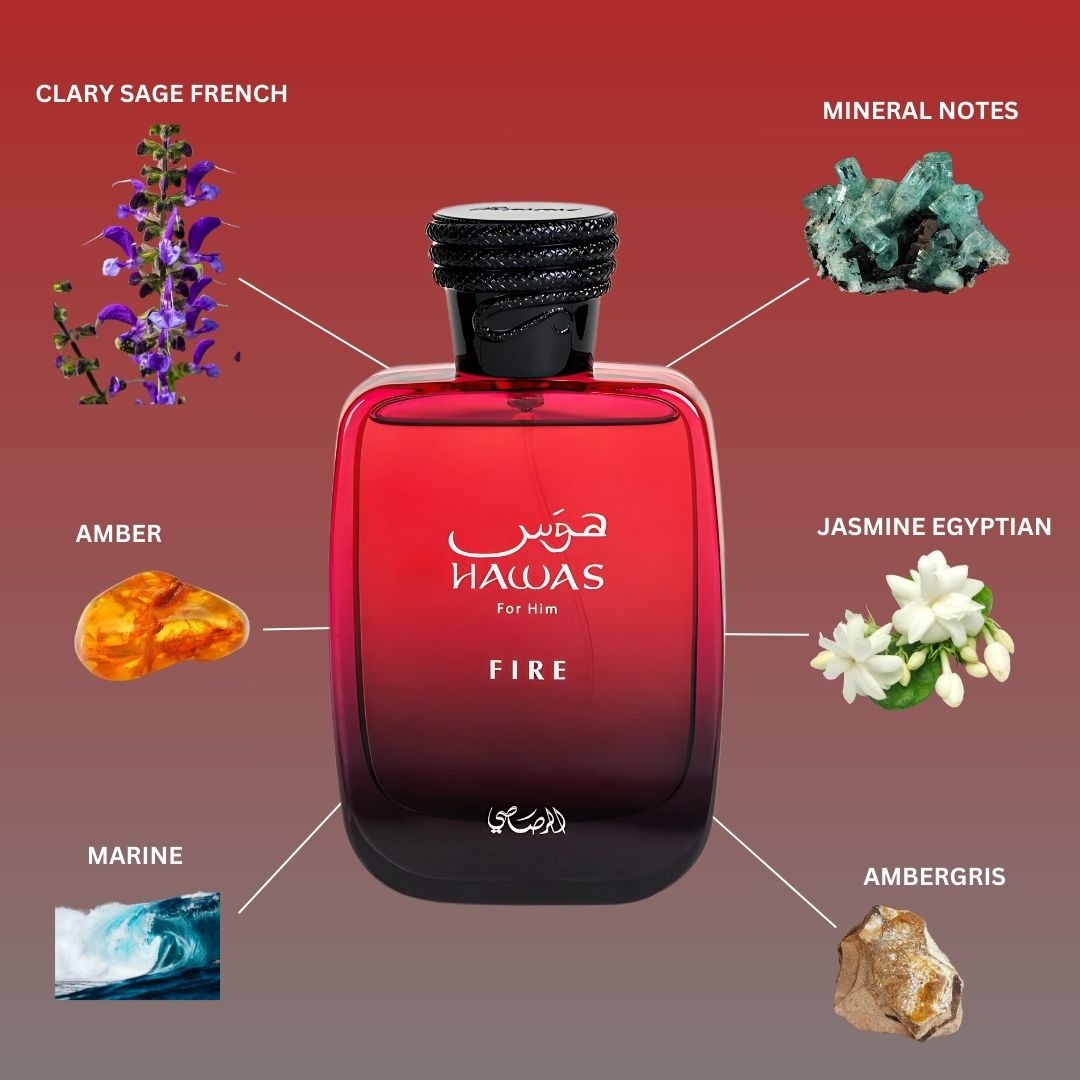 Rasasi Hawas Fire Eau De Parfum 100ml for Men