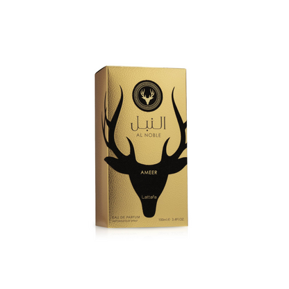 Lattafa Al Noble Ameer Eau De Parfum 100ml – Regal Woody Oriental Fragrance for Men