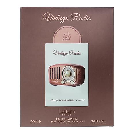 Lattafa Vintage Radio Eau De Parfum 100ml Unisex Fragrance